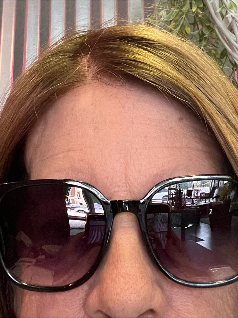 Oversized Black Gradient Sunglasses